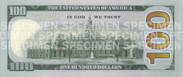 Back of the $100 Note