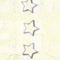 fibras de papel con estrellas impresas