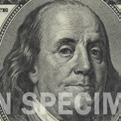 retrato de Franklin en el billete de 100 de 1996