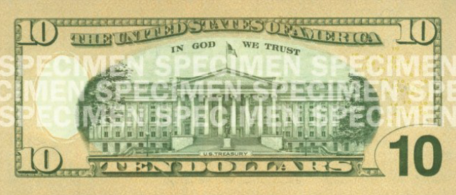 Back of the $10 Note