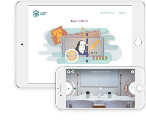Representations of the app menu on an ipad and iphone