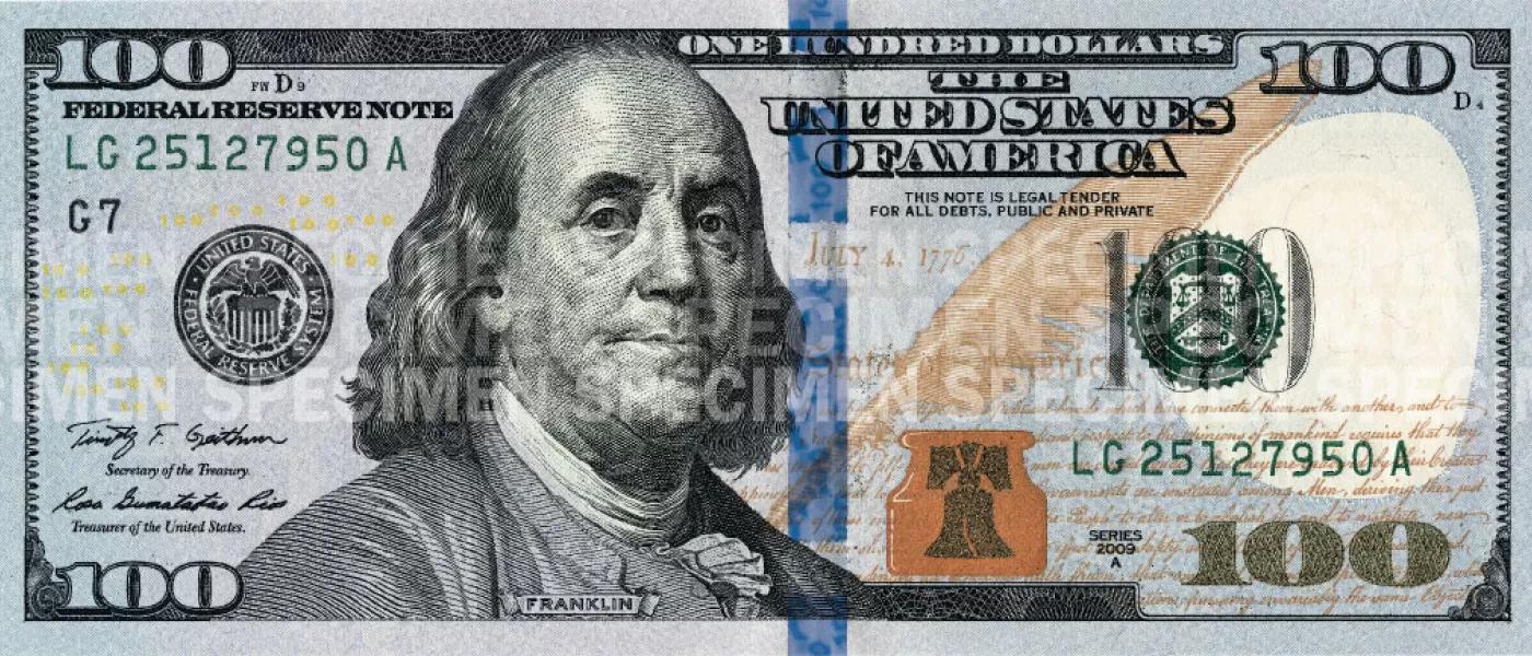 2013 $100 Bill Front