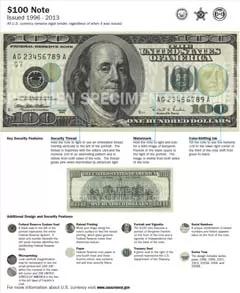 $100 Note (1996-2013)