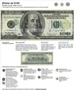 Billete de $100 (1996-2013)