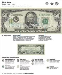 Billete de $50 (1990-1997)