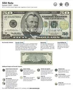  Billete de $50 (1997-2004)