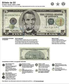 Billete de $5 (2000-2008)
