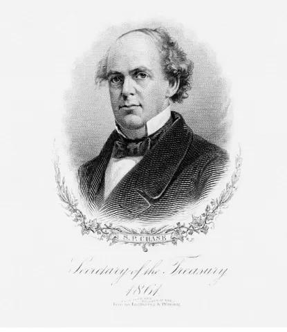 Retrato del secretario de Hacienda Salmon P. Chase 