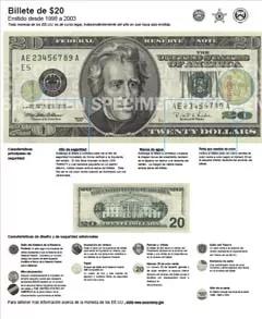 Billete de $20 (1998-2003)