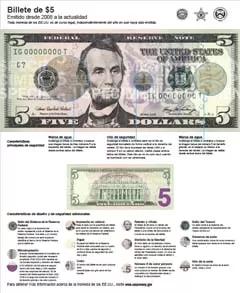 Billete de $5 (2008-Presente)