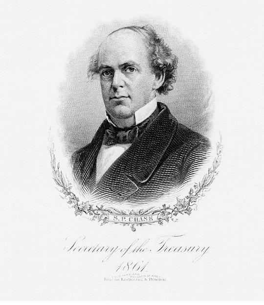 Portrait of Secretary of the Treasury Salmon P. Chase